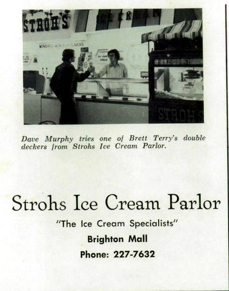 Brighton Mall - Strohs Ice Cream 1975 (newer photo)